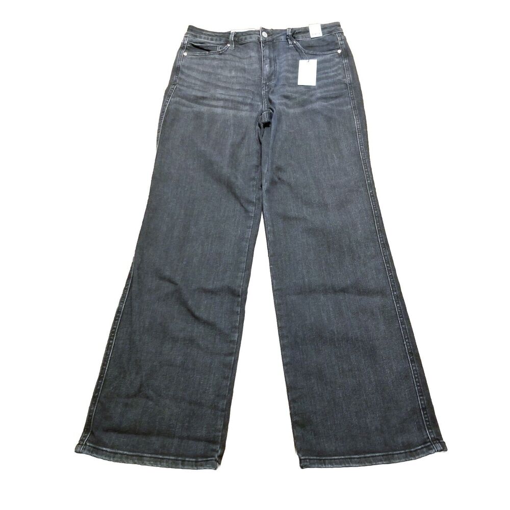 Judy Blue Straight Fit Jeans Women's 15/32 Black Denim High Rise NWT (32×32.5)